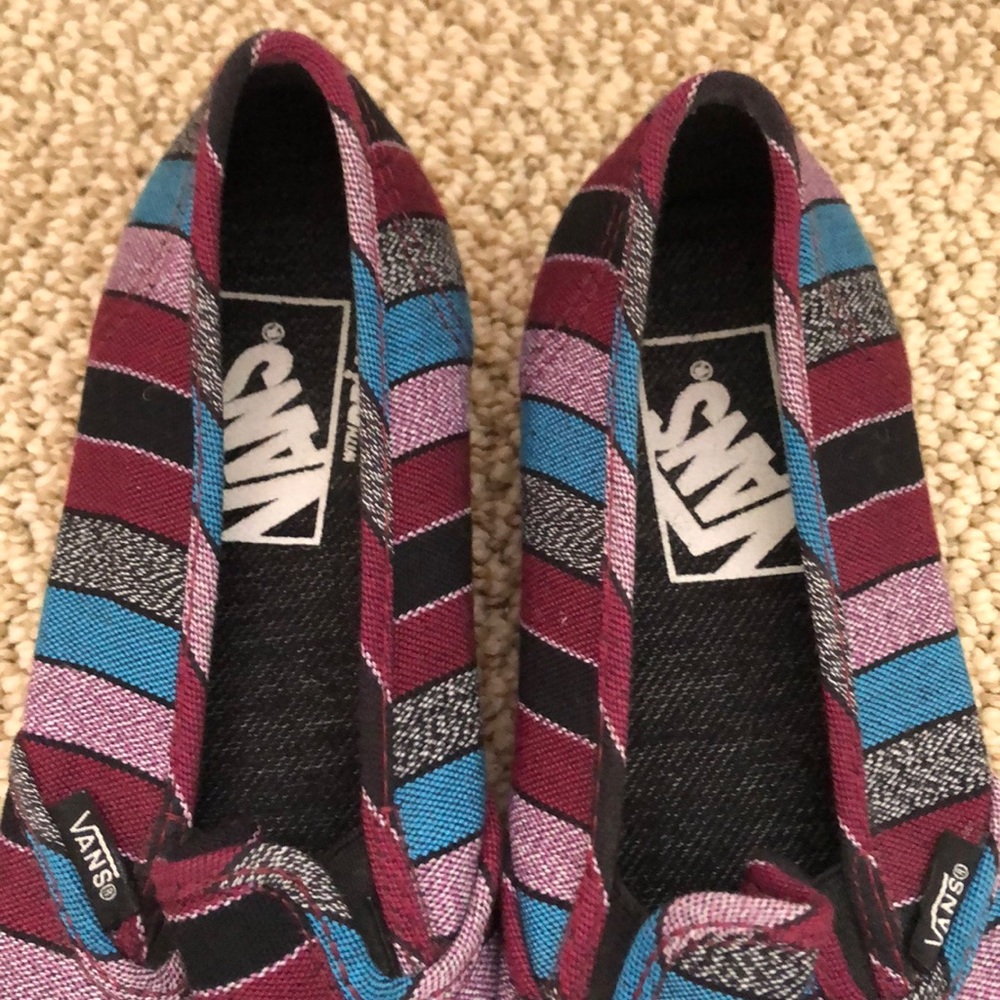Slip on striped vans!!!